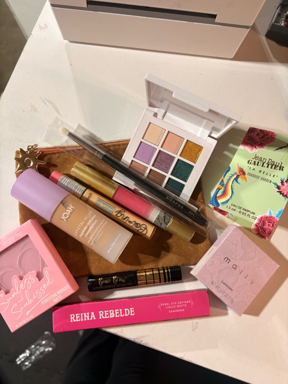 Mally Beauty Eyeshadow Palette & Pink-Lavender Makeup Essentialss summer vibes r